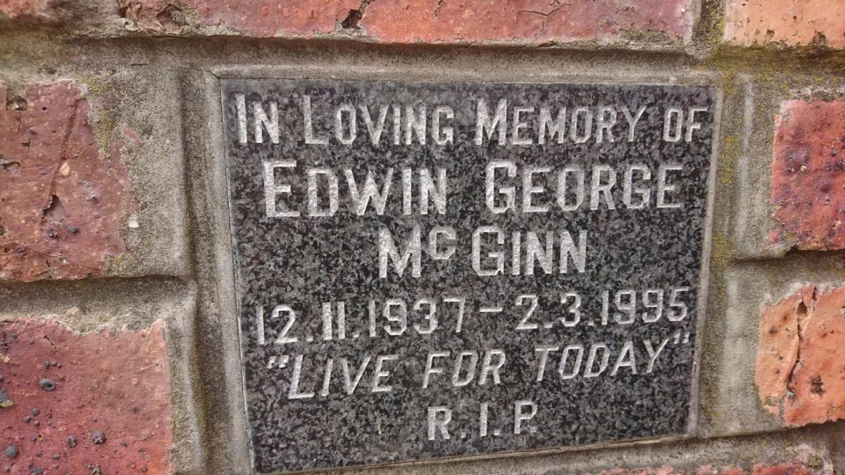 Mc GINN Edwin George 1937-1995