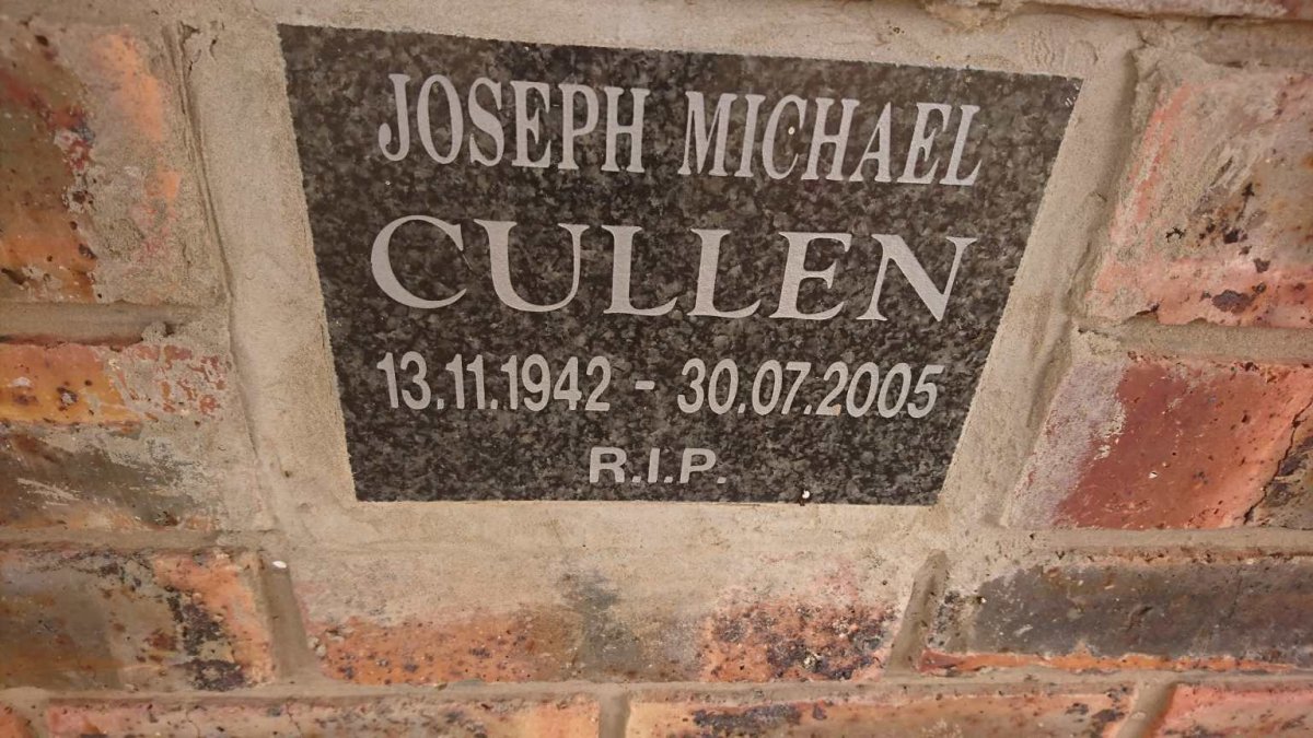CULLEN Joseph Michael 1942-2005