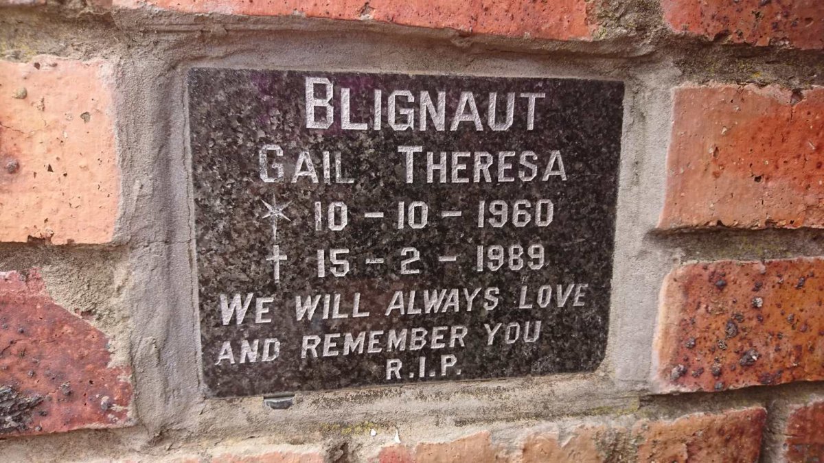BLIGNAUT Gail Theresa 1960-1989