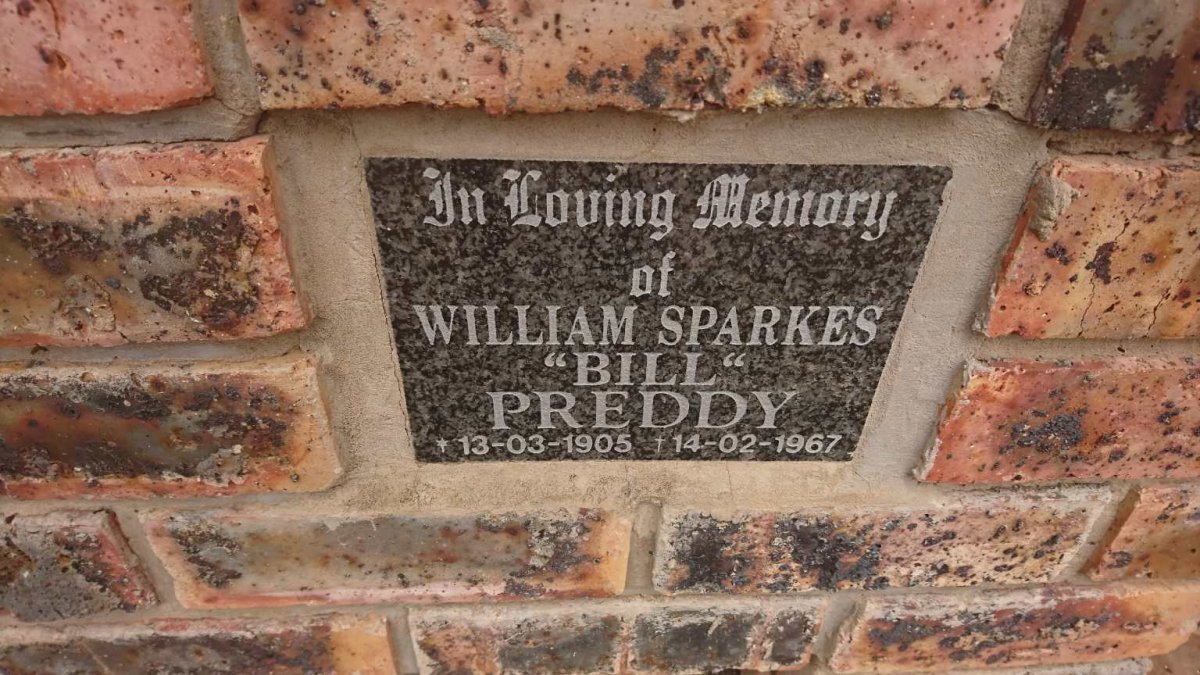 PREDDY William Sparkes 1905-1967