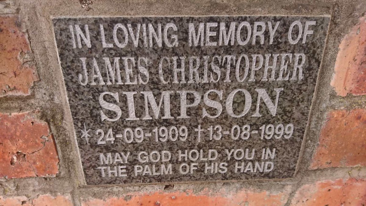SIMPSON James Christopher 1909-1999