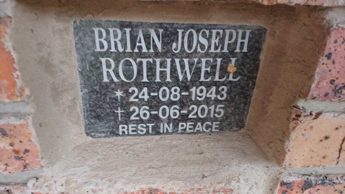 ROTHWELL Brian Joseph 1943-2015