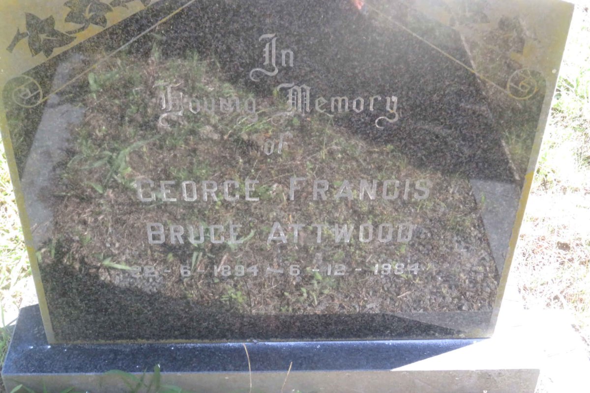 ATTWOOD George Francis Bruce 1894-1984