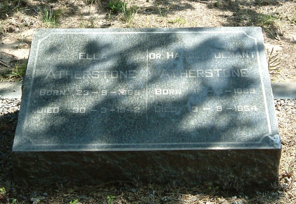ATHERSTONE Harold Demant 1889-1954 &amp; Ella 1889-1942