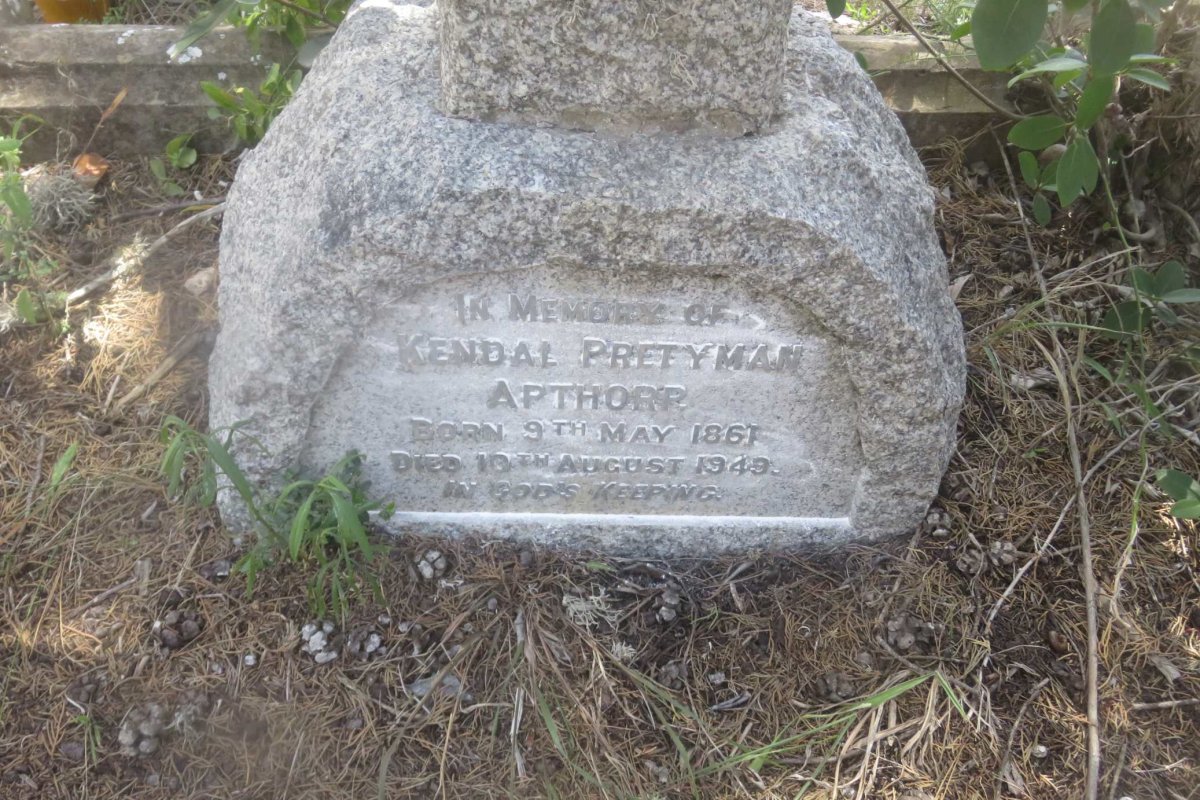 APTHORP Kendal Pretyman 1861-1949