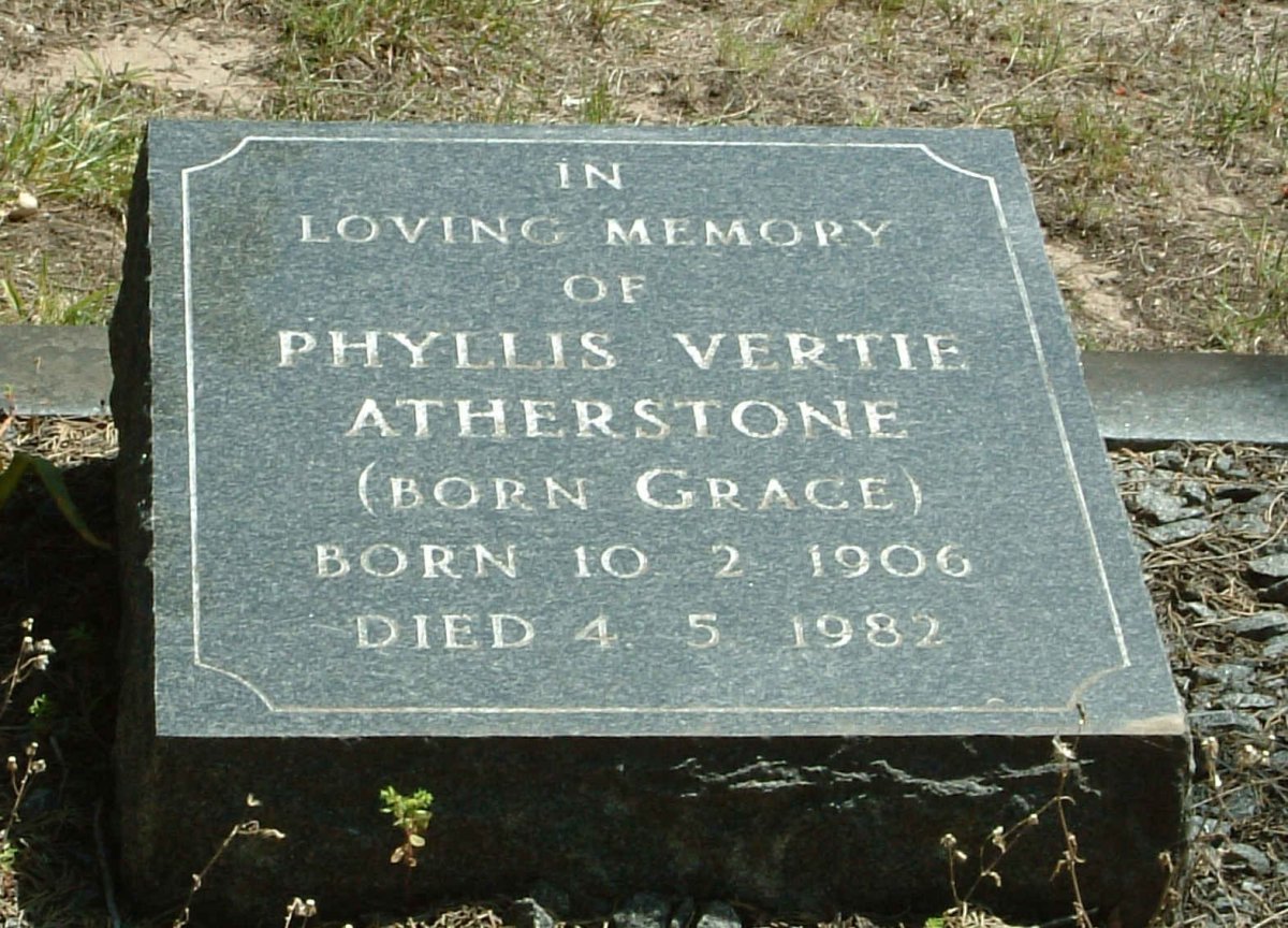 ATHERSTONE Phyllis Vertie nee GRACE 1906-1982