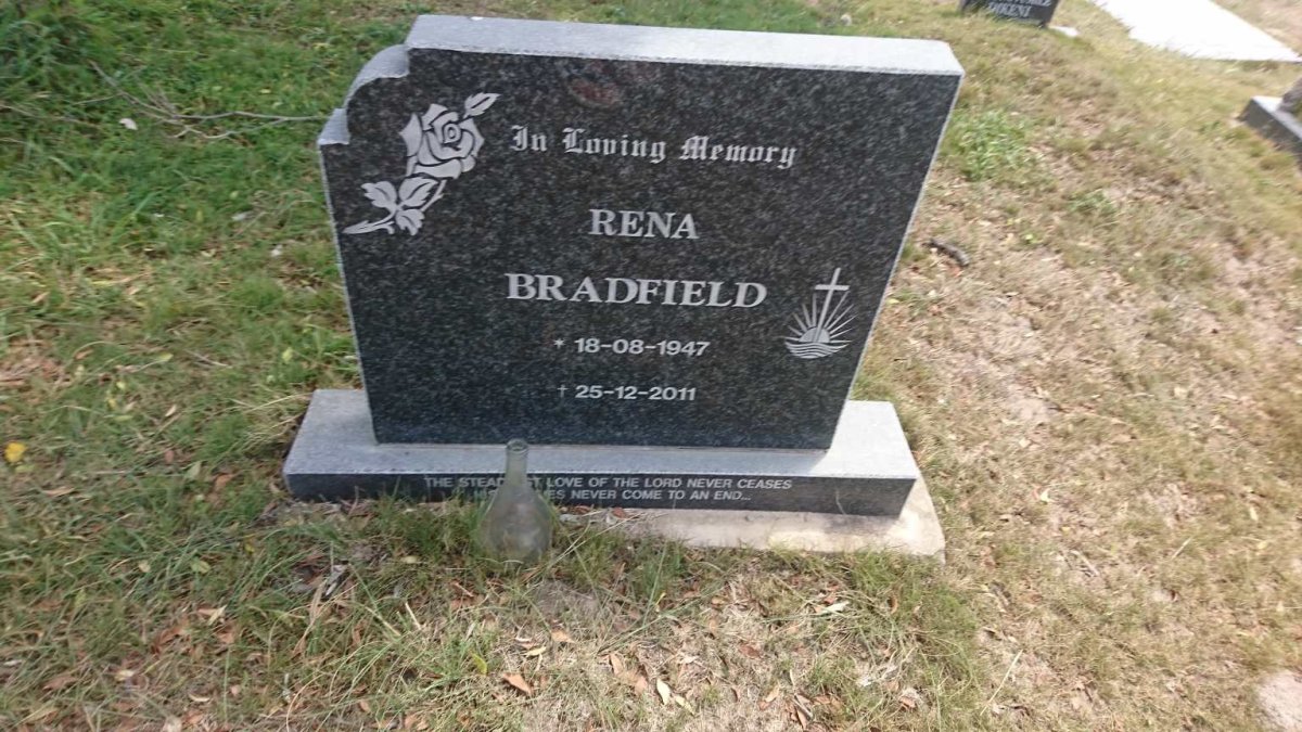 BRADFIELD Rena 1947-2011