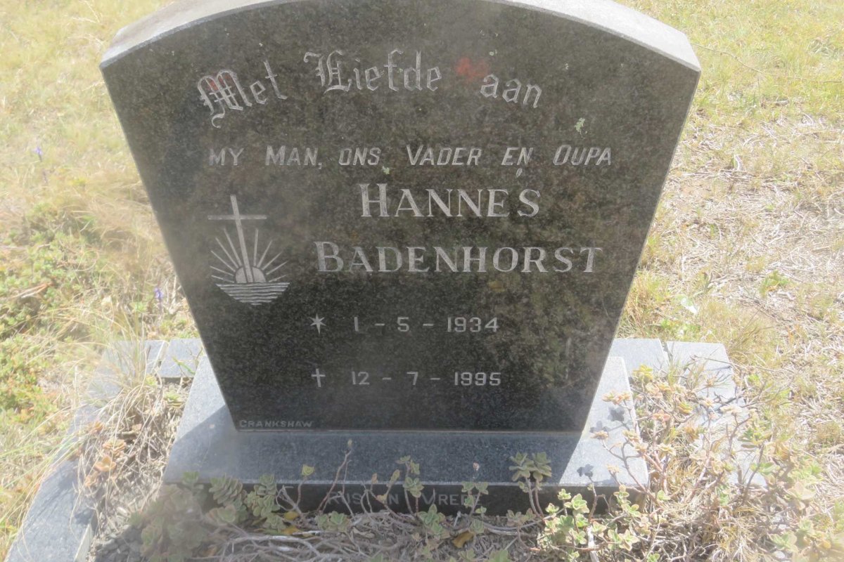 BADENHORST Hannes 1934-1995
