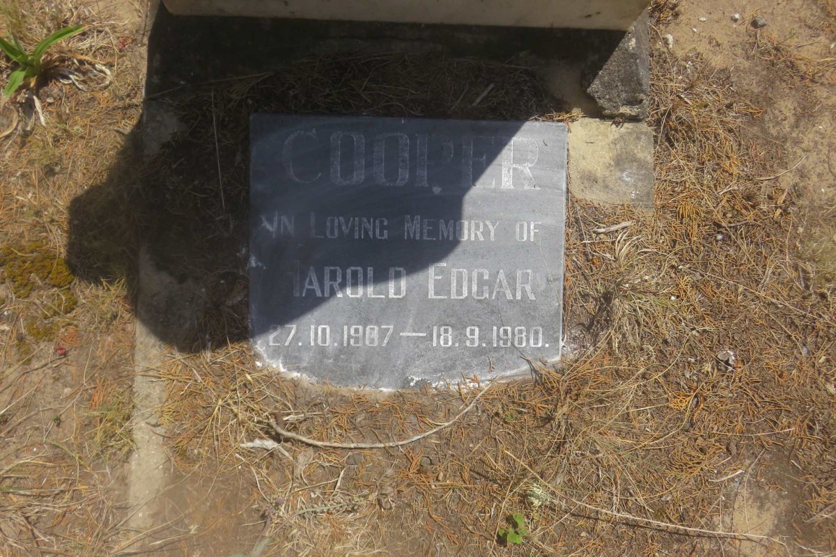 COOPER Harold Edgar 1907-1980