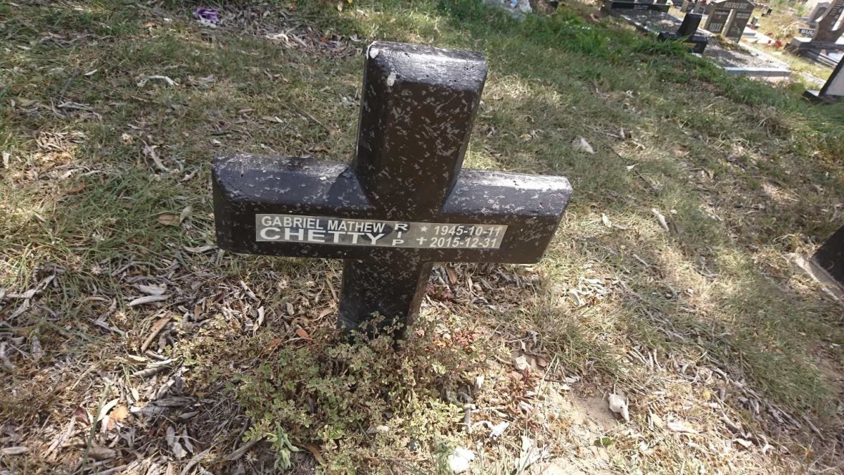 CHETTY Gabriel Mathew 1945-2015