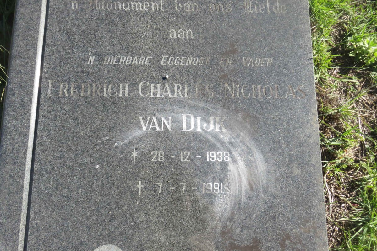 DIJK Fredrich Charles Nicholas, van 1938-1991