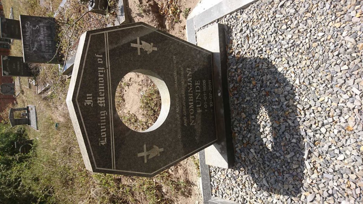 FUNDE Ntombinjani 1926-2011