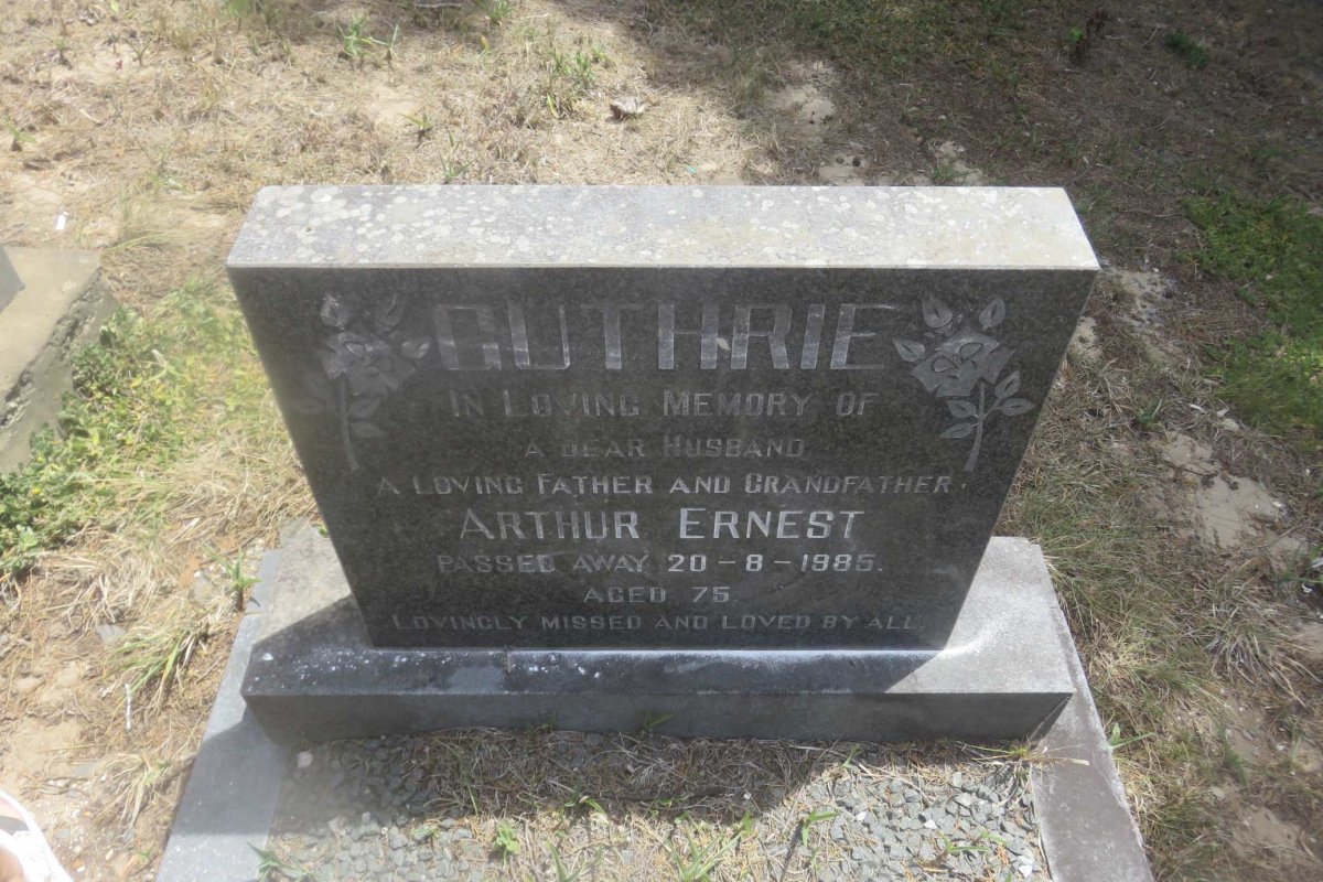 GUTHRIE Arthur Ernest -1985