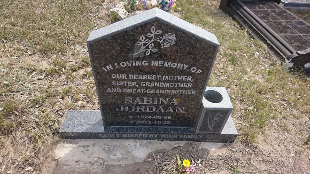 JORDAAN Sabina 1924-2012