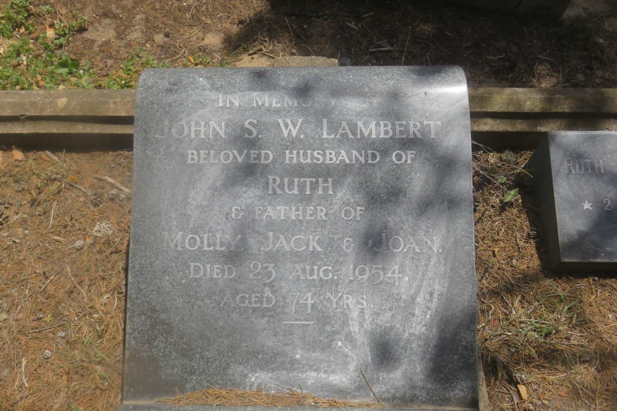 LAMBERT John S.W. -1954