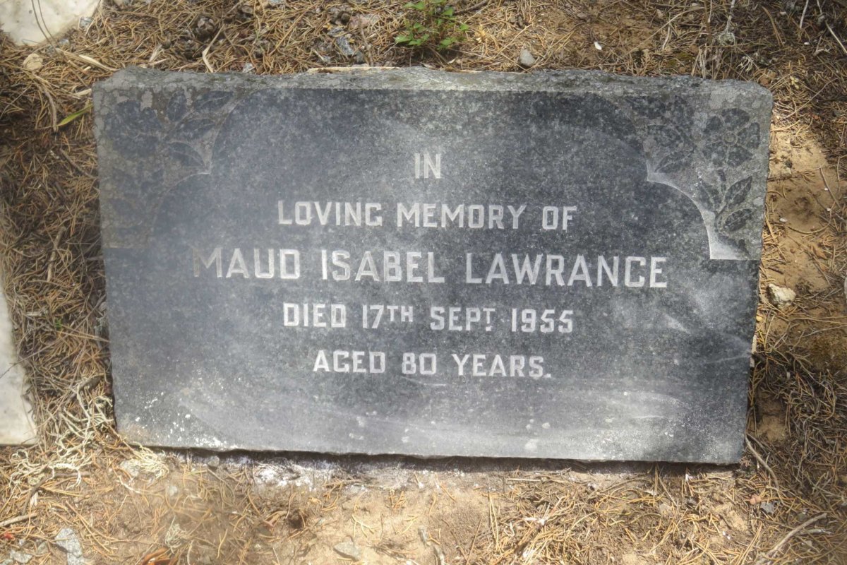 LAWRANCE Maud Isabel -1955