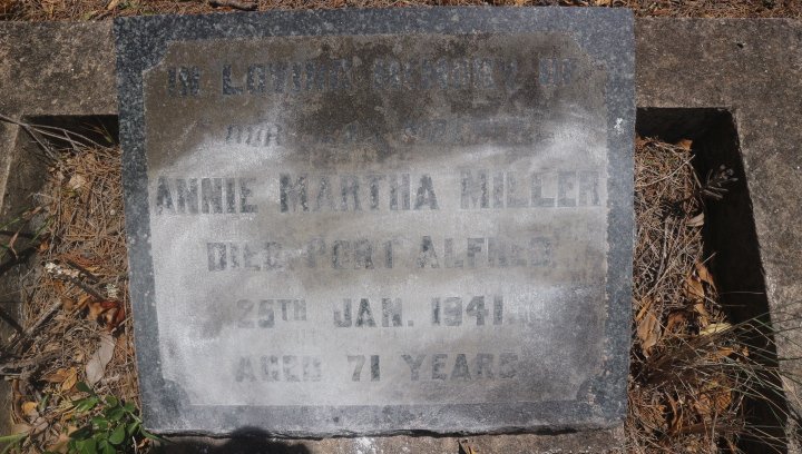 MILLER Annie Martha -1941