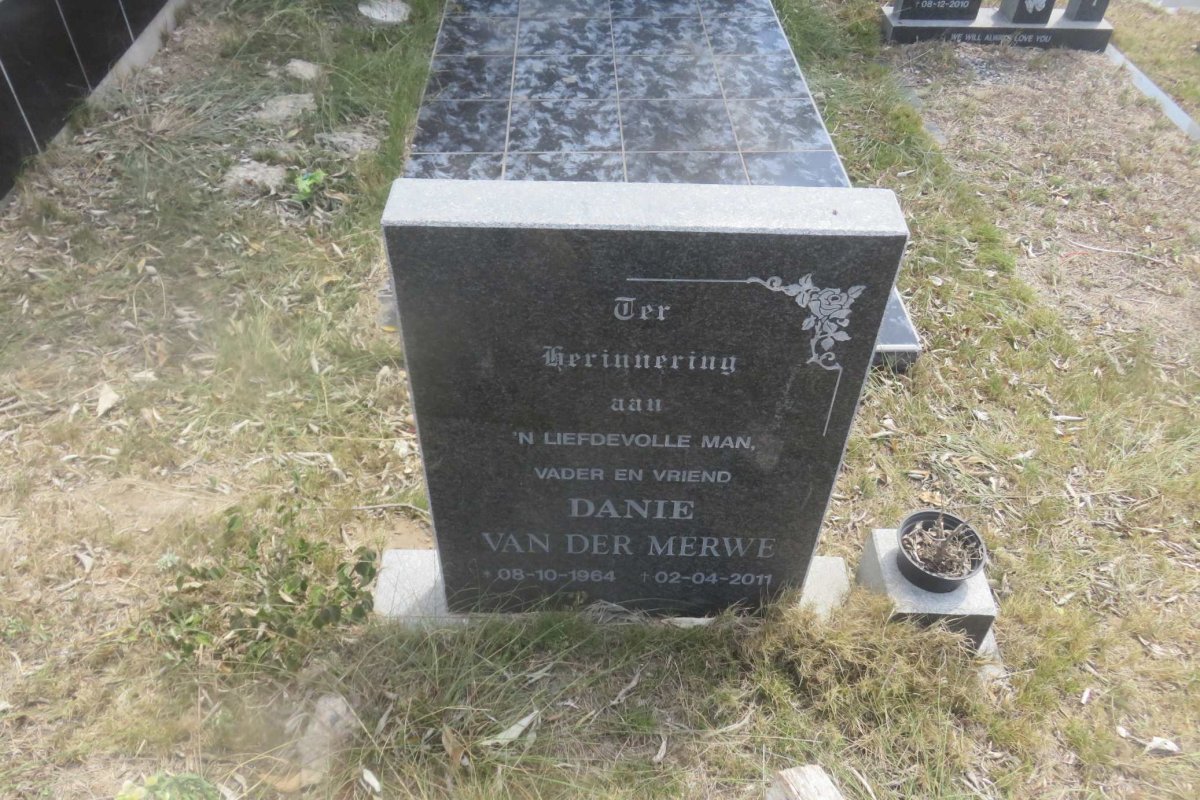 MERWE Danie, van der 1964-2011