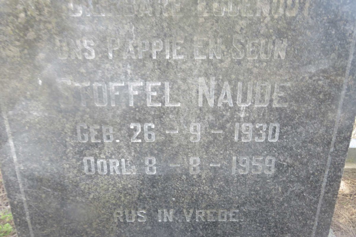 NAUDE Stoffel 1930-1959