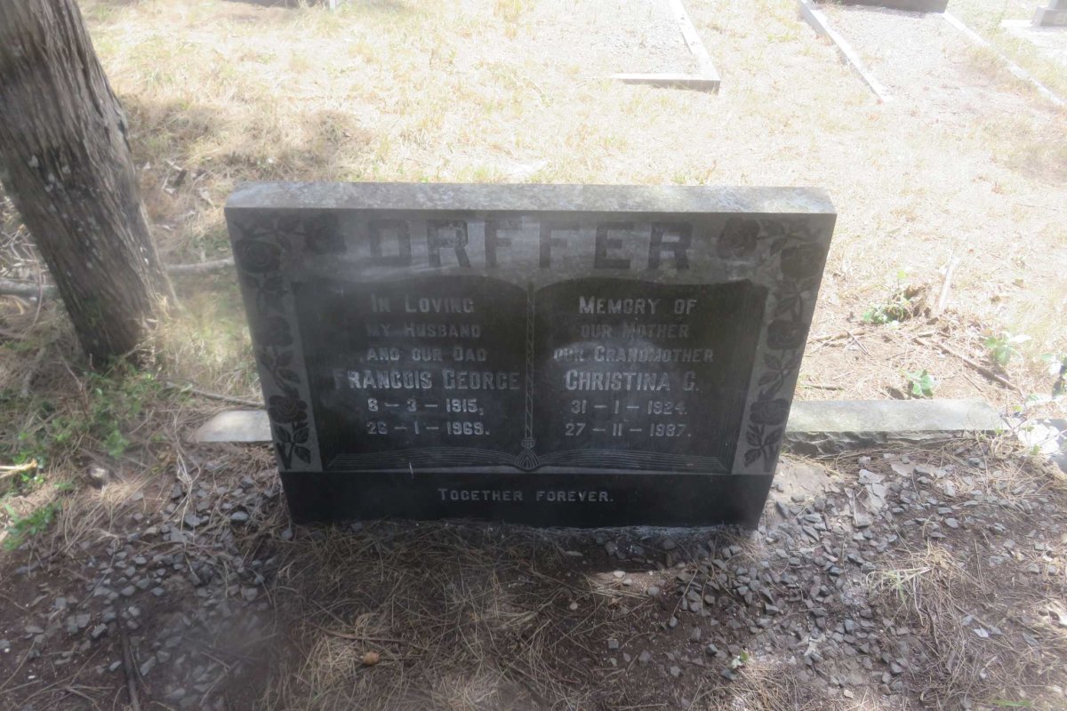 ORFFER Francois George 1915-1969 &amp; Christina C. 1924-1987