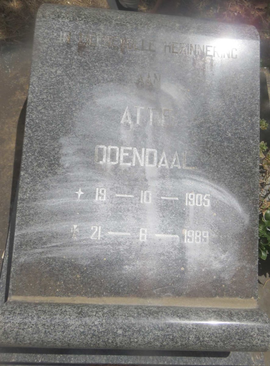 ODENDAAL Attie 1905-1989