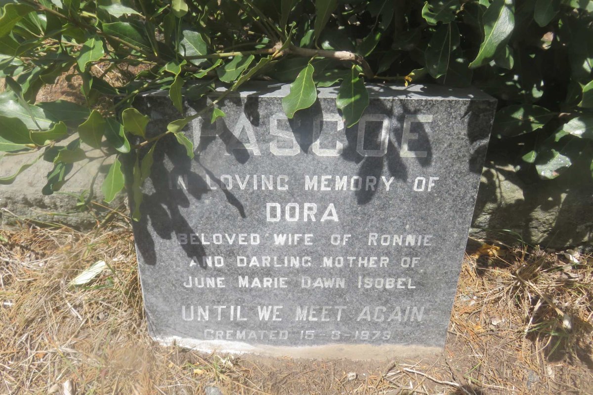 PASCOE Dora -1979