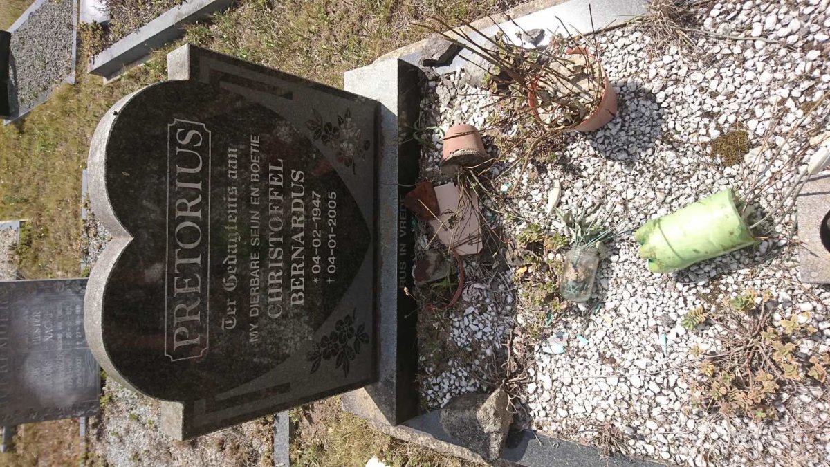 PRETORIUS Christoffel Bernardus 1947-2005