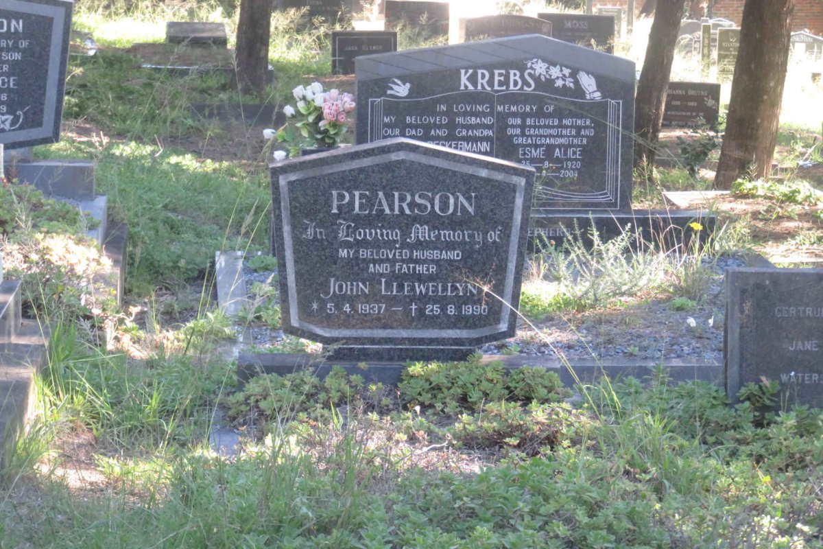PEARSON John Llewellyn 1937-1990
