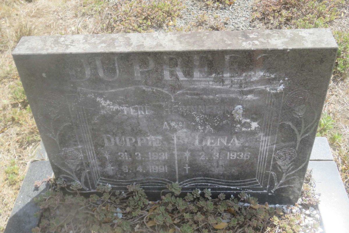 PREEZ Duppie, du 1931-1991 &amp; Lena 1936-