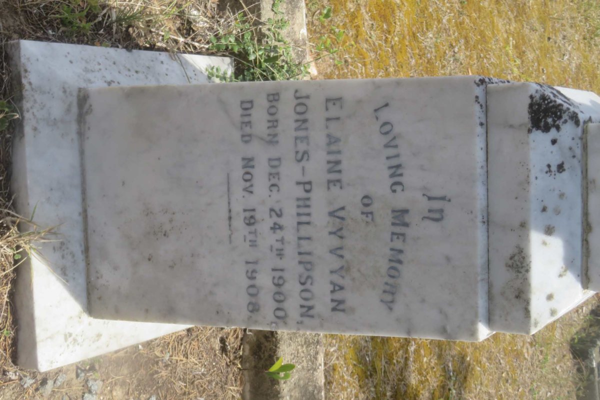 PHILLIPSON Elaine Vyvyan, JONES 1900-1908