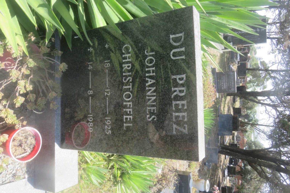 PREEZ Johannes Christoffel, du 1925-1989