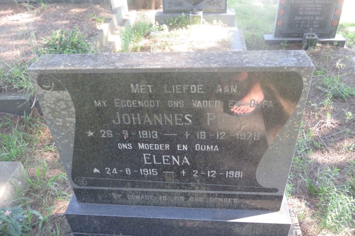 PIEK Johannes 1913-1979 &amp; Elena 1915-1981