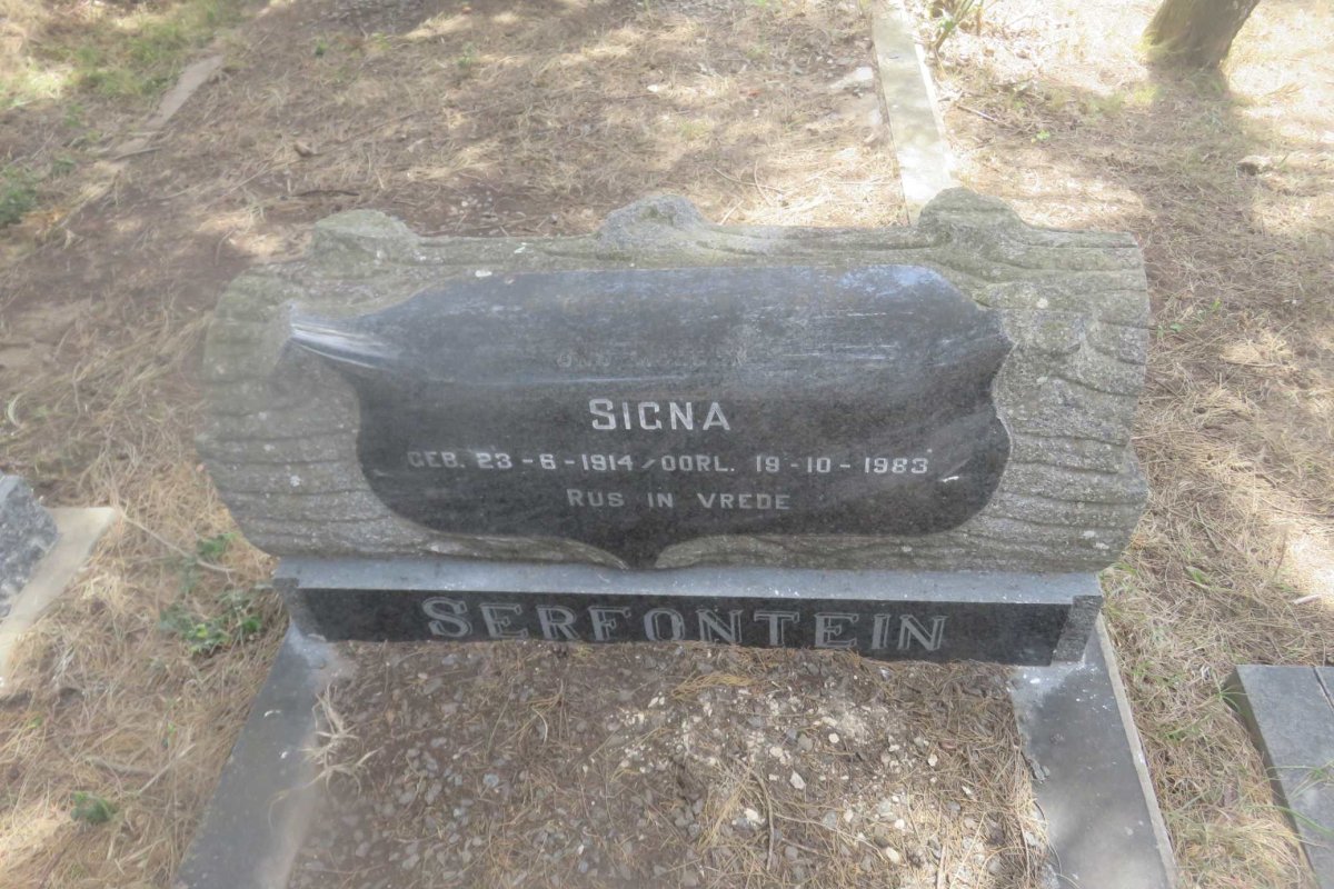 SERFONTEIN Signa 1914-1983
