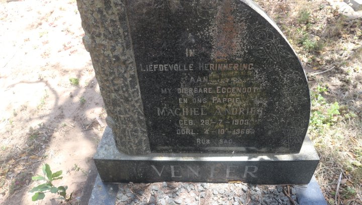 VENTER Machiel Andries 1903-1968