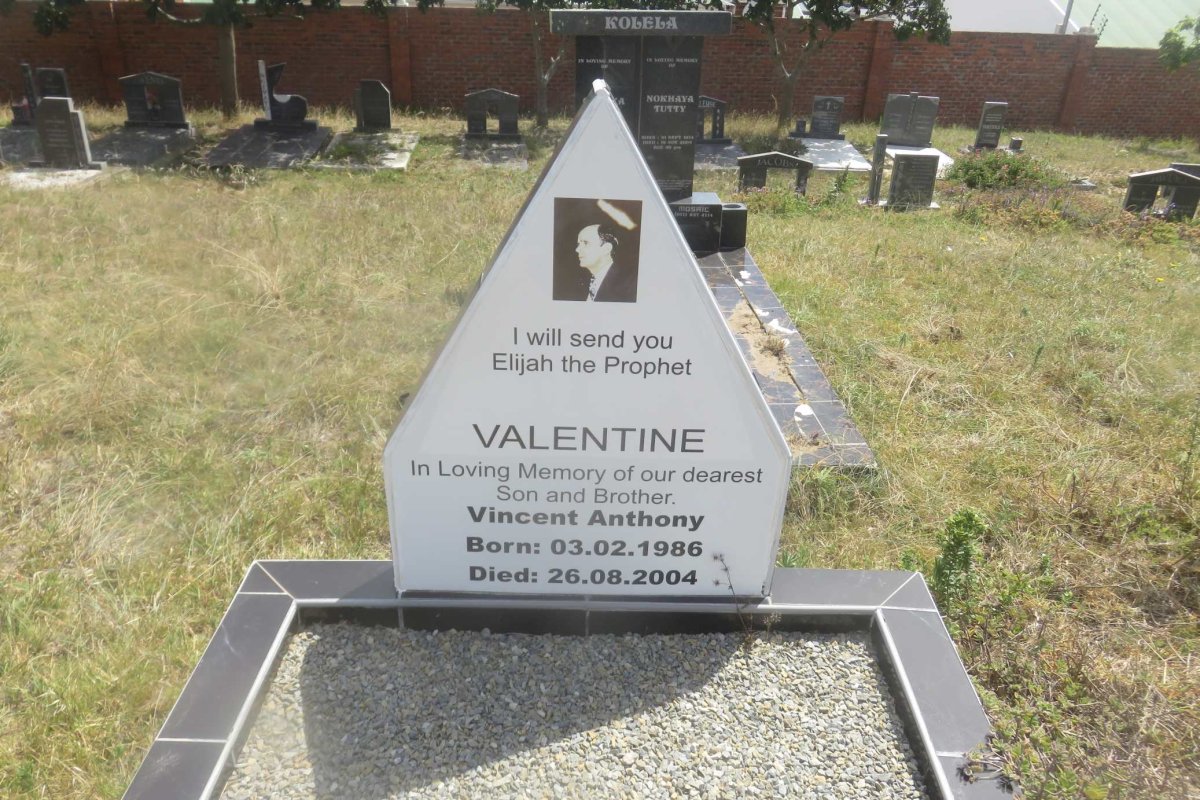 VALENTINE Vincent Anthony 1986-2004