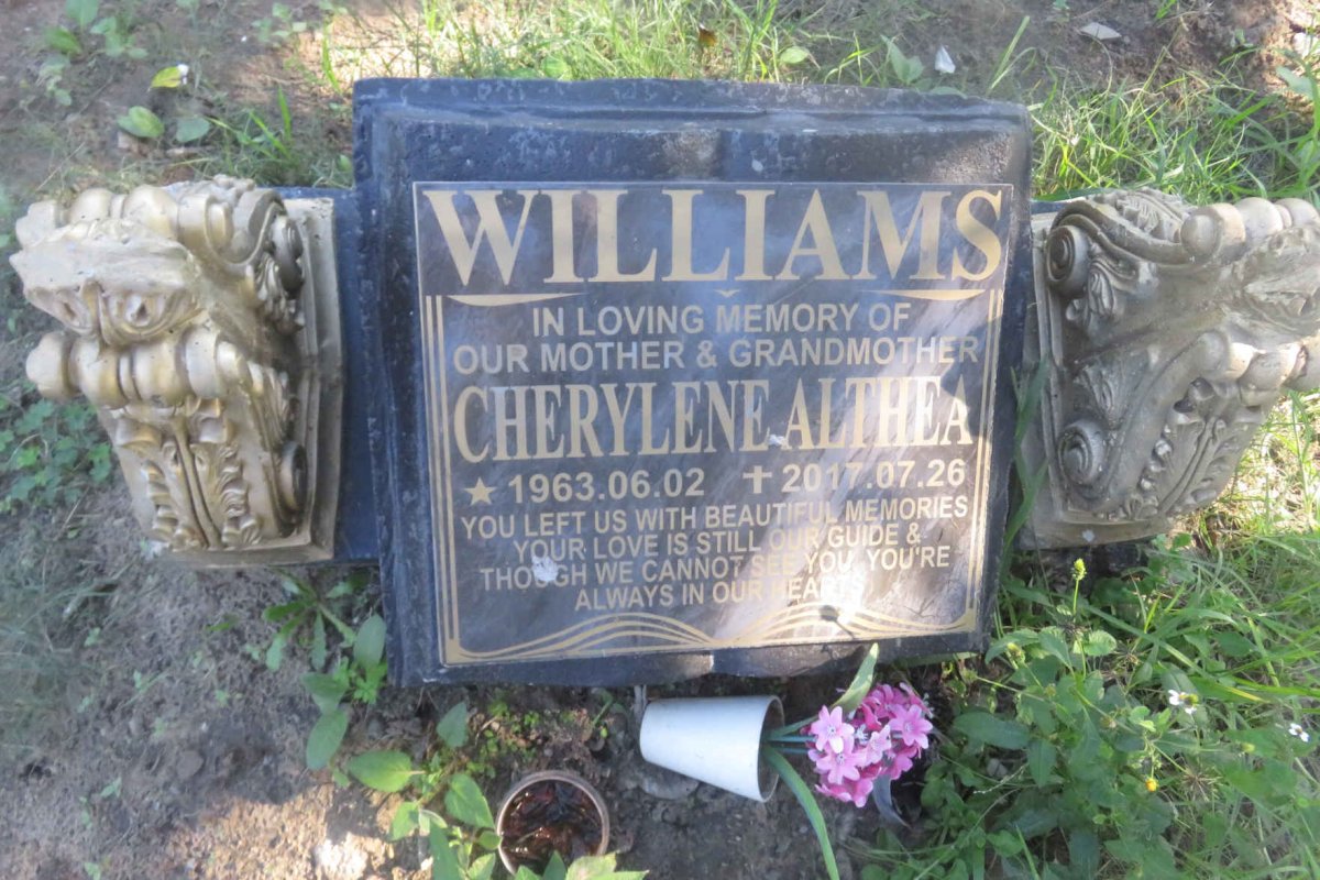 WILLIAMS Cherylene Althea 1963-2017
