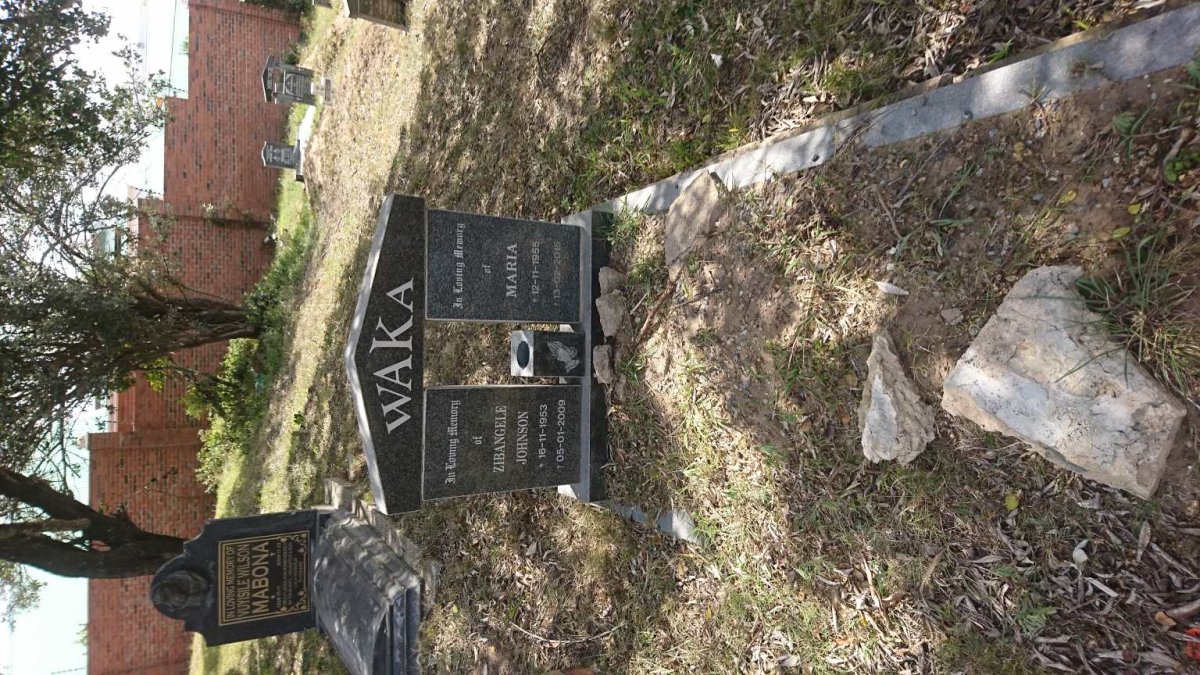 WAKA Zibangele Johnson 1953-2009 &amp; Maria 1955-2015