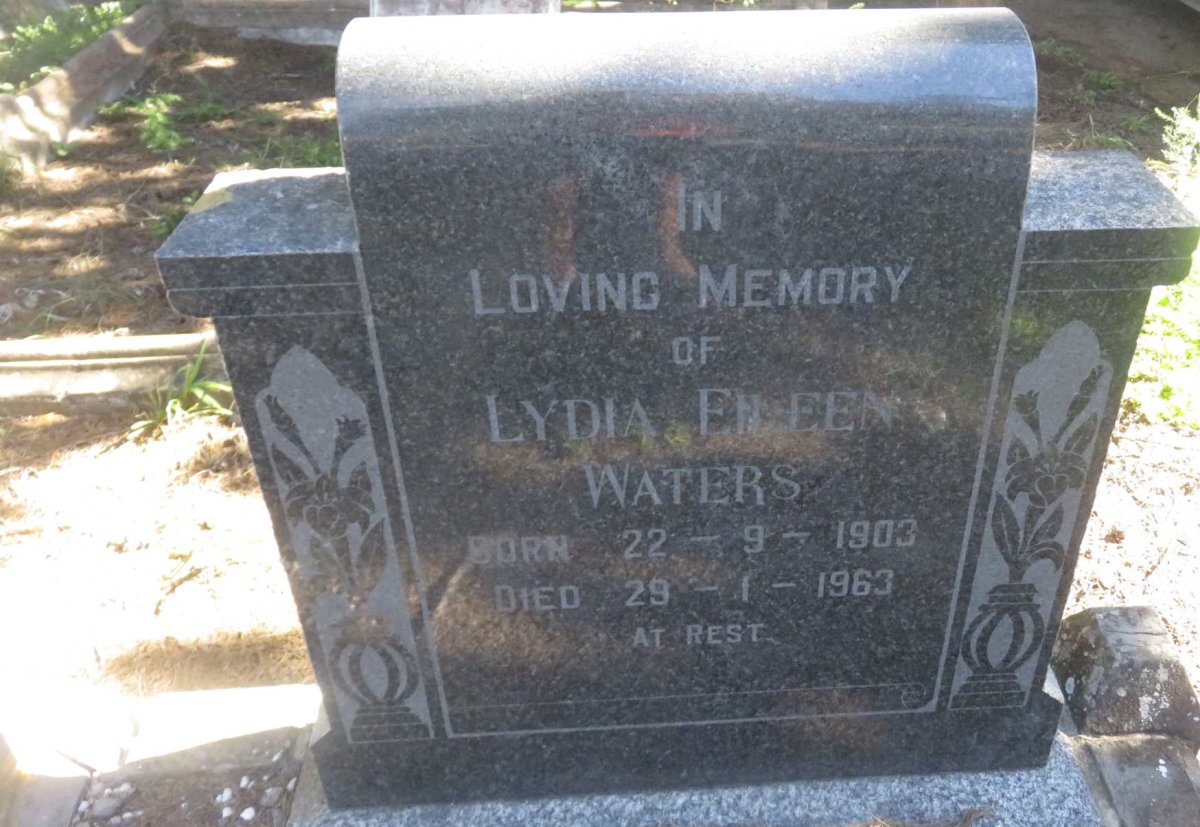 WATERS Lydia Eileen 1903-1963