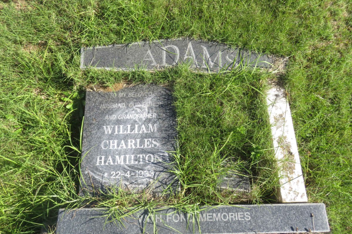 ADAMS William Charles Hamilton 1933-200?
