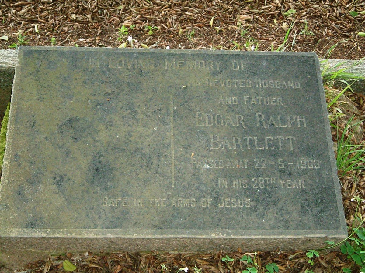 BARTLETT Edgar Ralph -1963