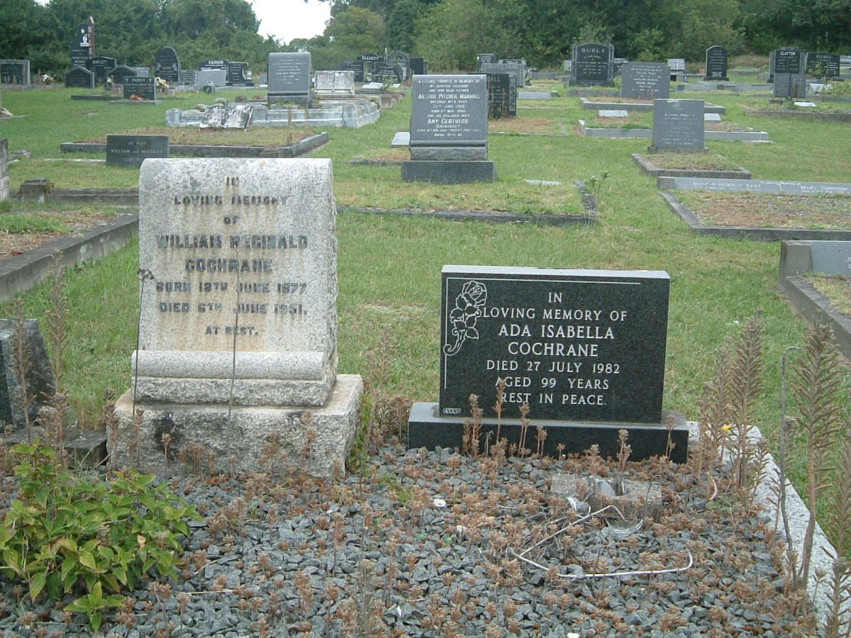 COCHRANE William Reginald 1877-1951 &amp; COCHRANE Ada Isabella -1982