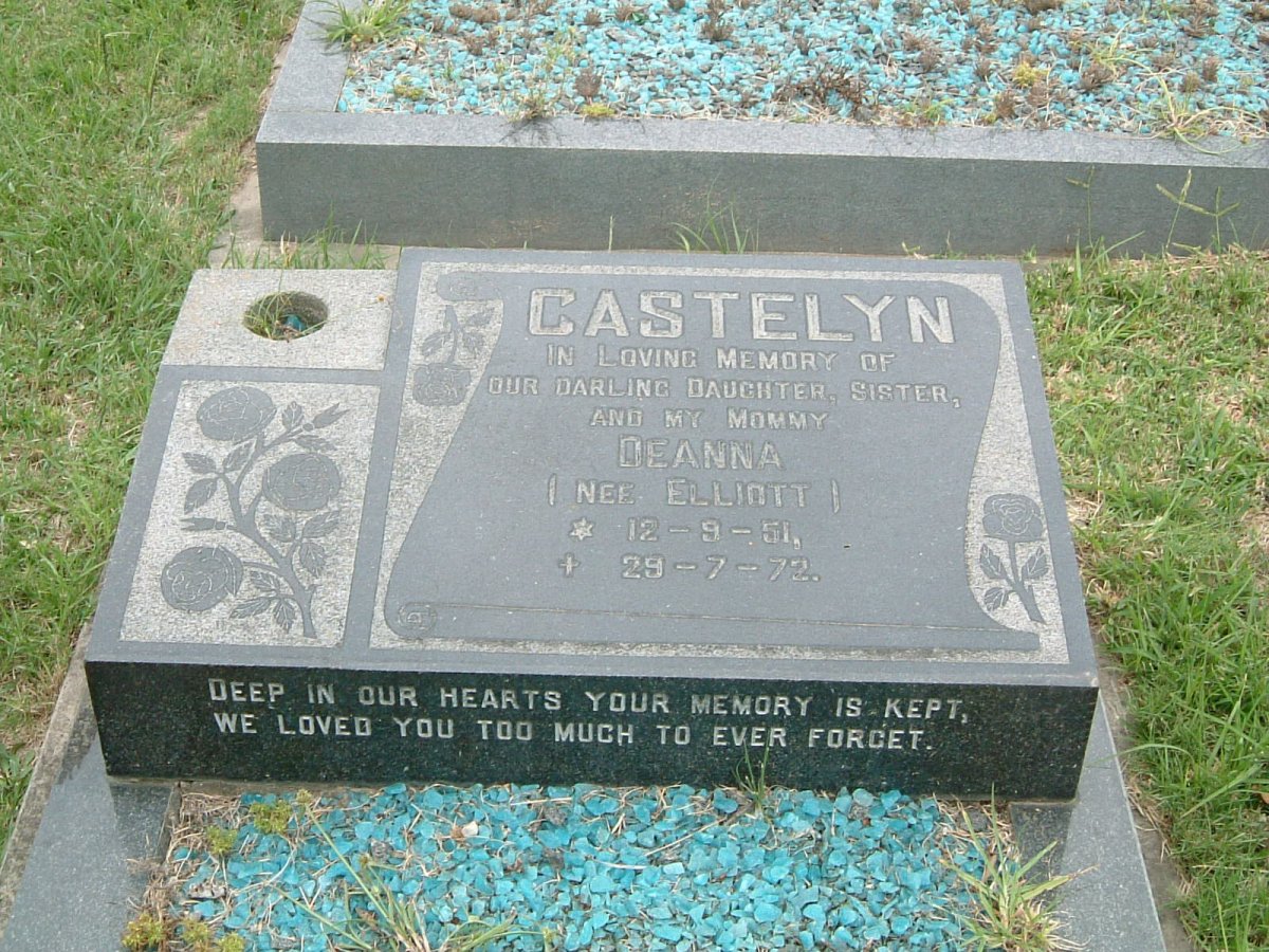 CASTELYN Deanna nee ELLIOTT 1951-1972