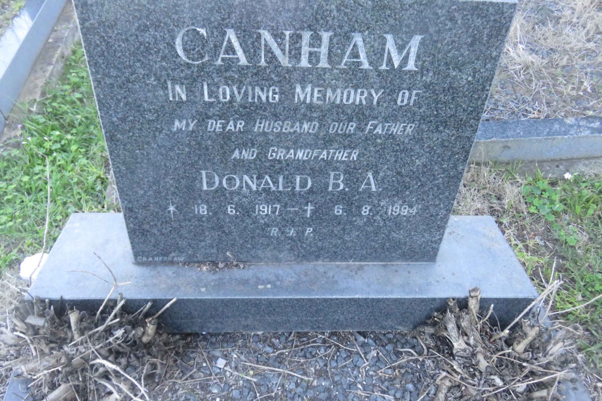 CANHAM Donald B.A. 1917-1994