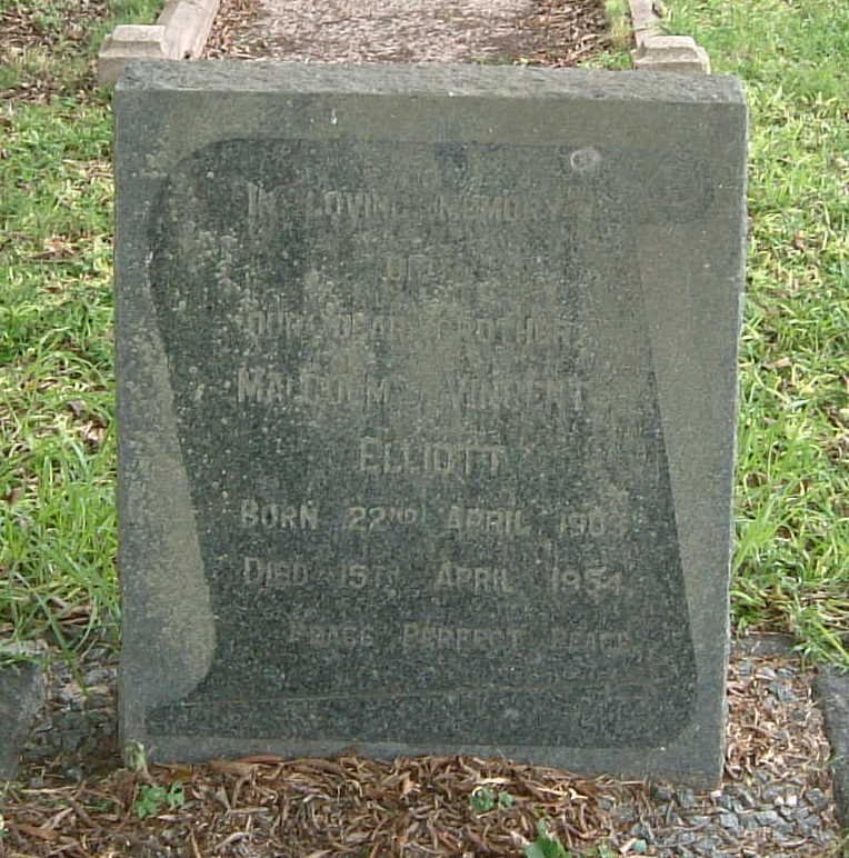 ELLIOTT Malcolm Vincent 1903-1954
