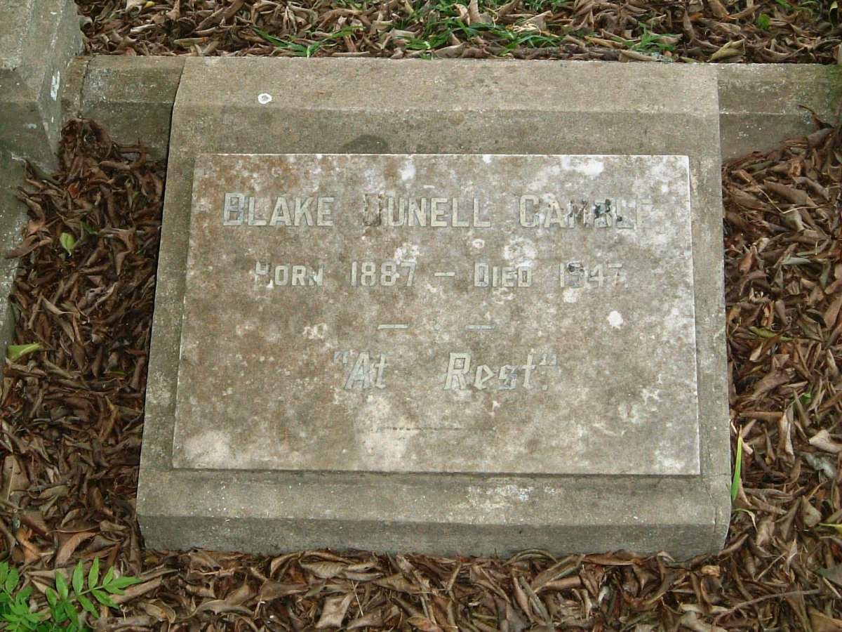 GAMBLE Blake Dunell 1887-1947