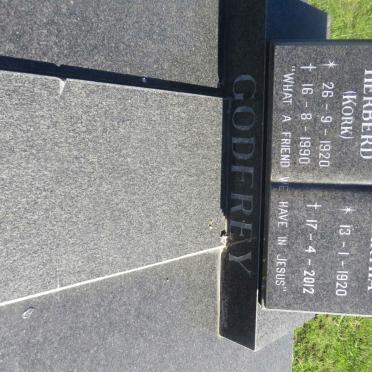 GODFREY Edward Herberd 1920-1990 &amp; Martha 1920-2012