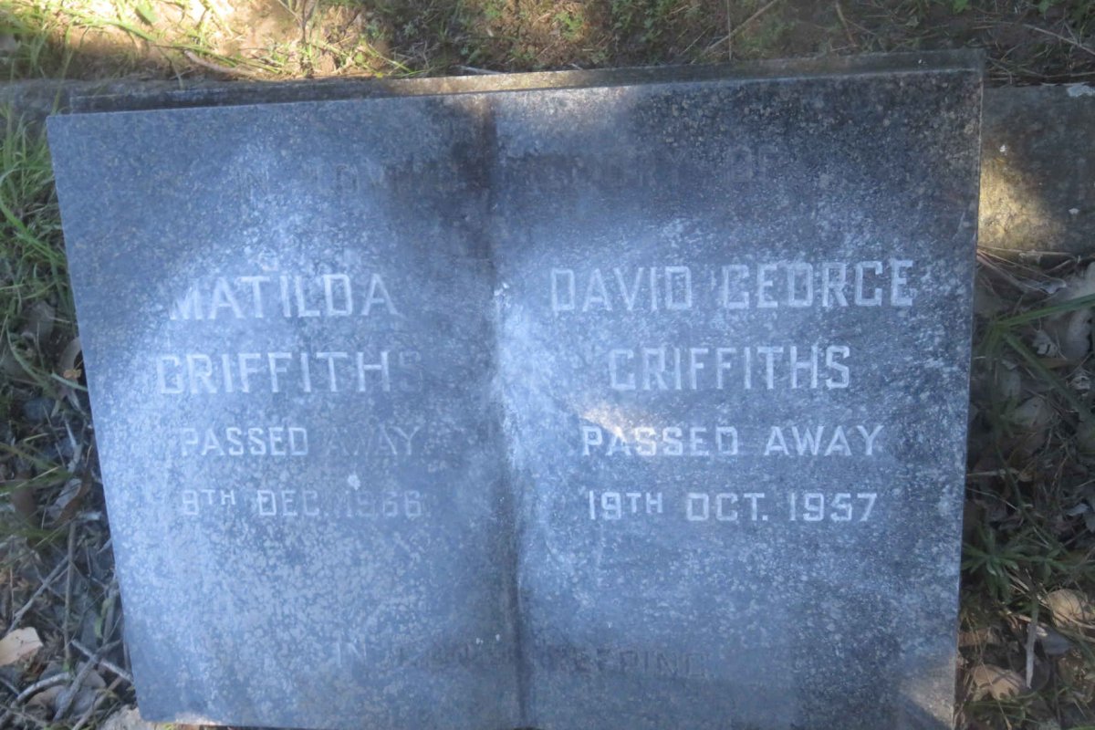 GRIFFITHS David George -1957 &amp; Matilda -1966