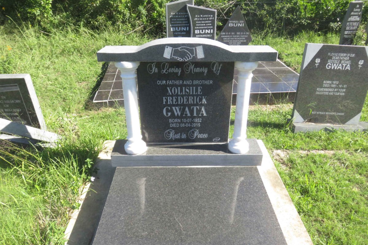 GWATA Xolisile Frederick 1952-2015