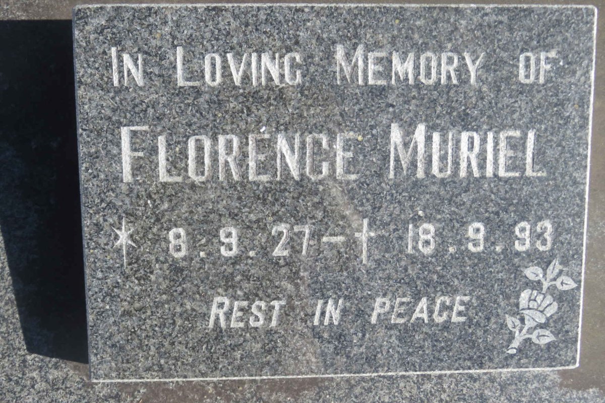 GOWAR Florence Muriel 1927-1993