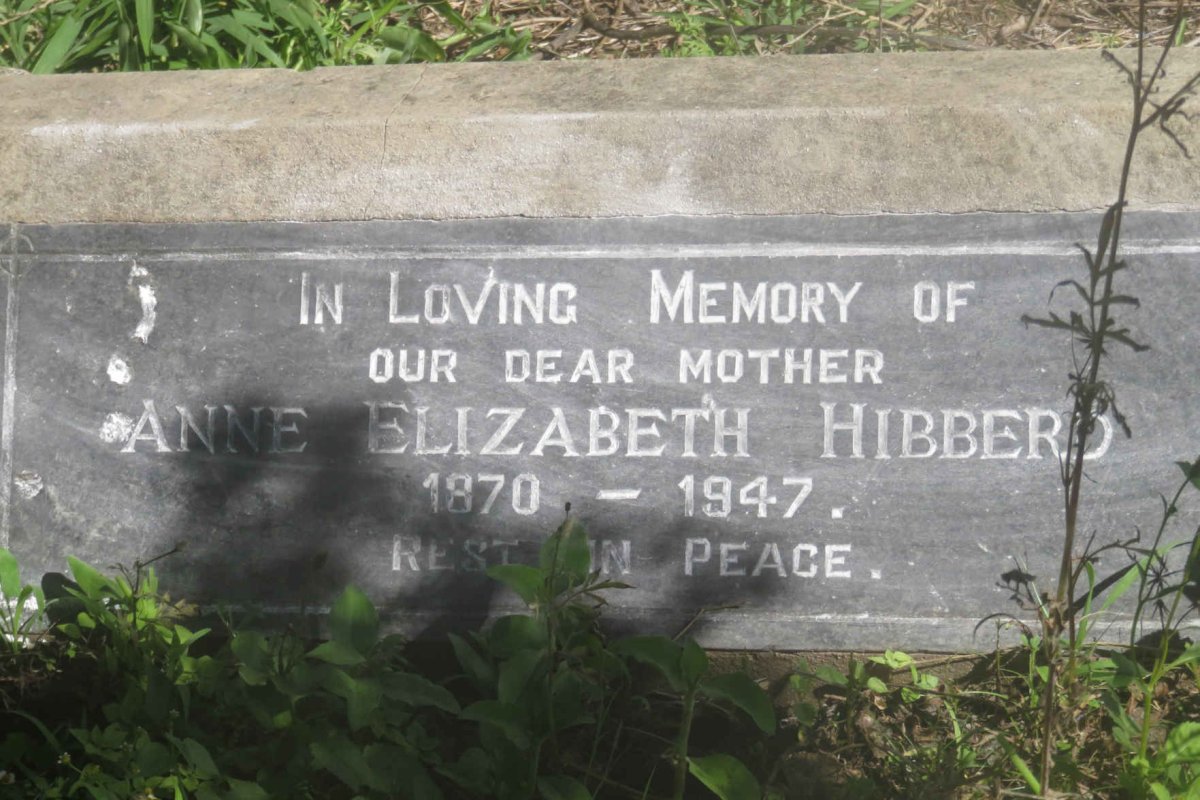 HIBBERD Anne Elizabeth 1870-1947